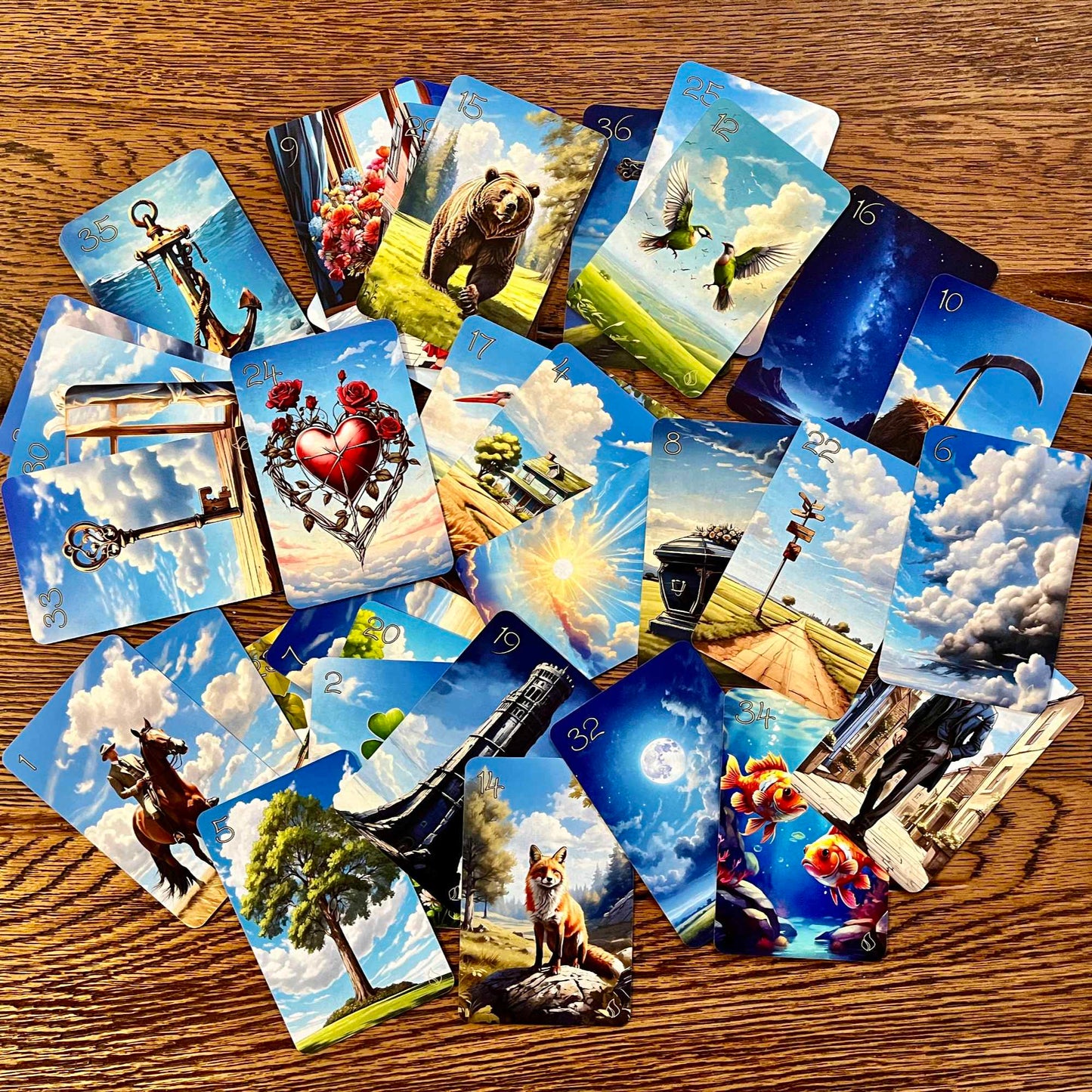 Bright Sky Lenormand Kartendeck