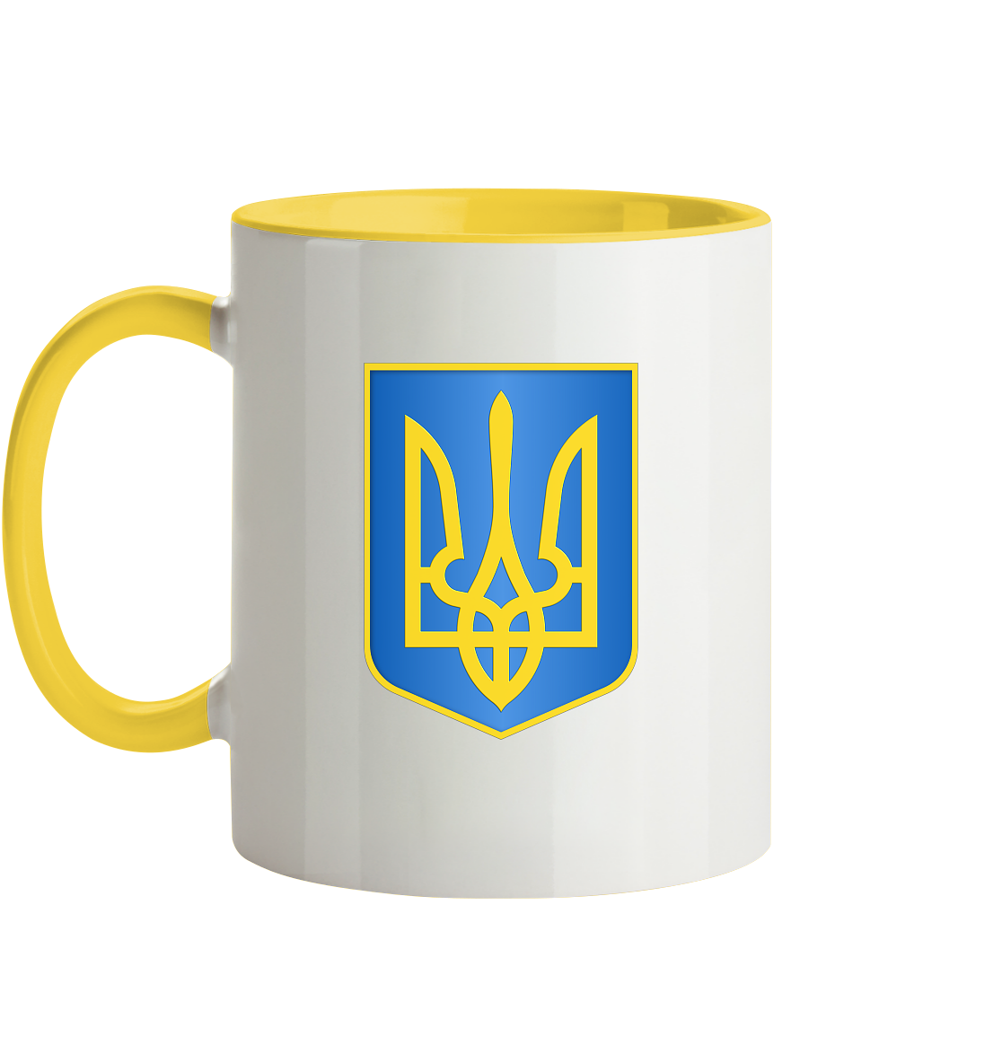 Ukraine Tryzub Dreizack Wappen Kaffeebecher/Tasse