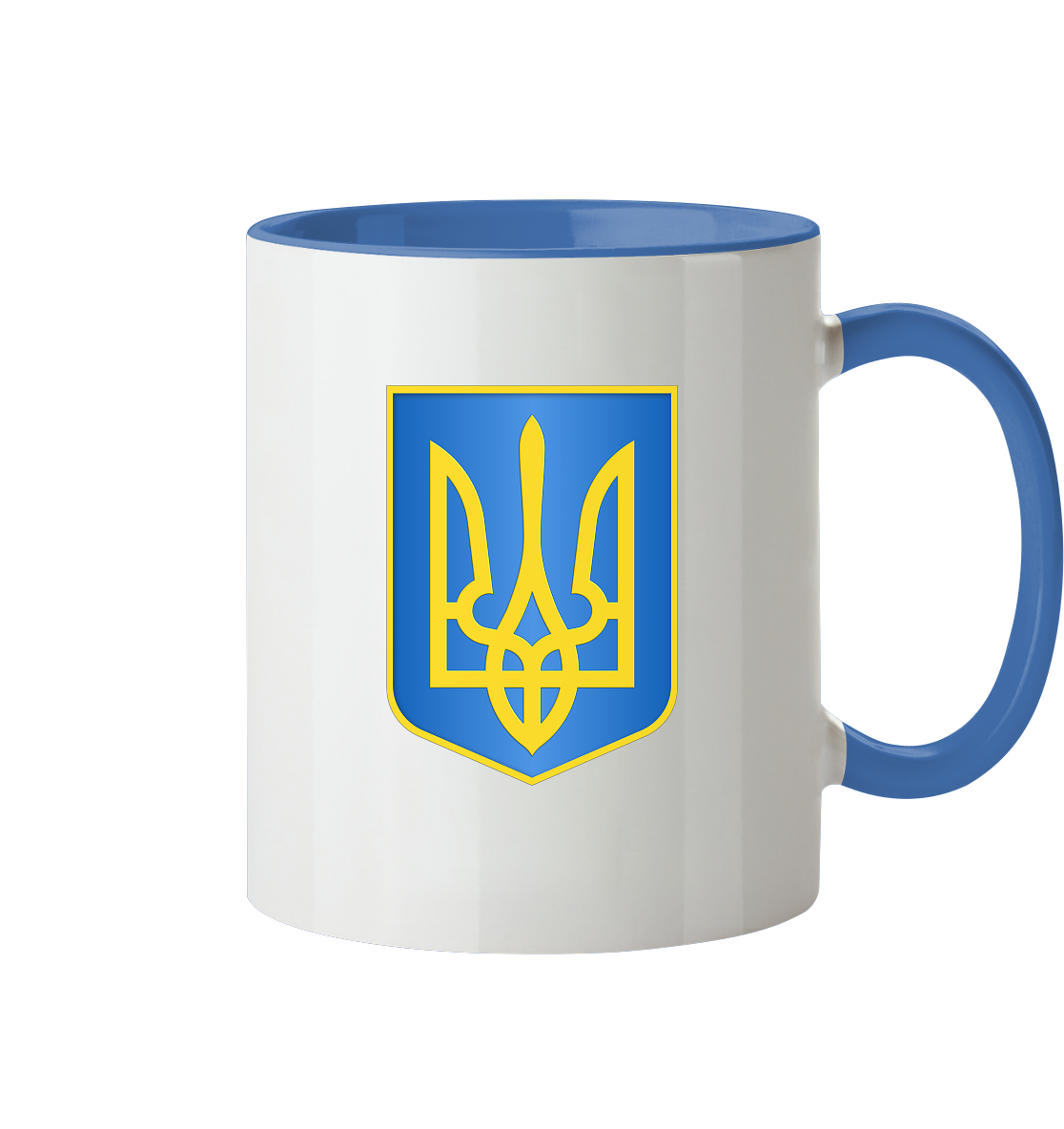 Ukraine Tryzub Dreizack Wappen Kaffeebecher/Tasse