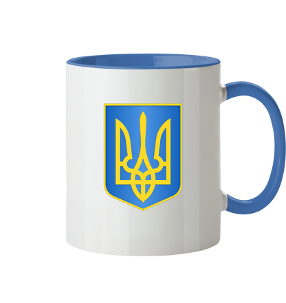 Ukraine Tryzub Dreizack Wappen Kaffeebecher/Tasse