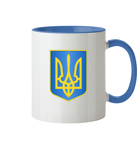 Ukraine Tryzub Dreizack Wappen Kaffeebecher/Tasse