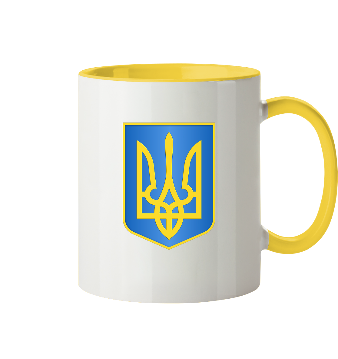 Ukraine Tryzub Dreizack Wappen Kaffeebecher/Tasse