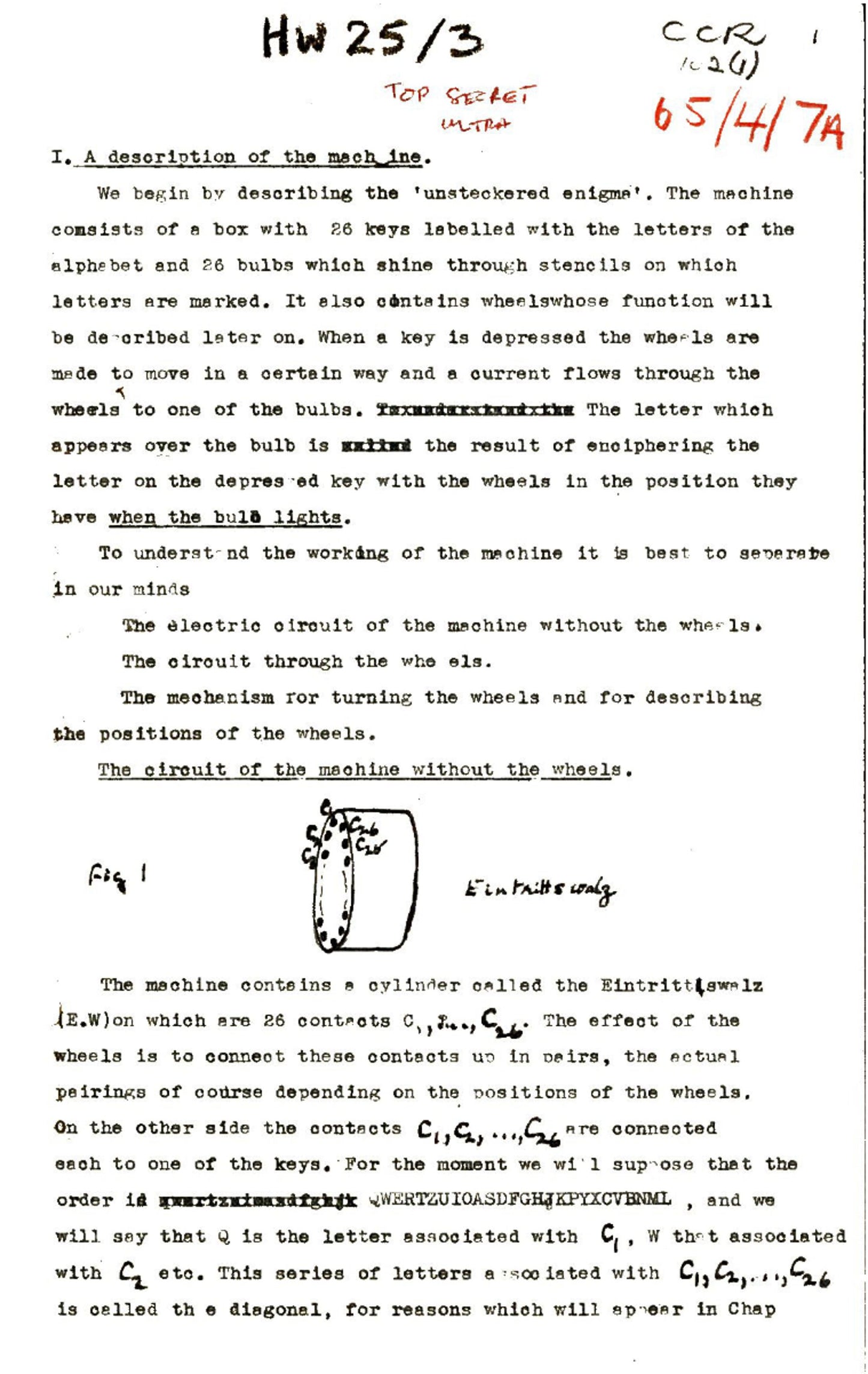 The Prof's Book of Alan M. Turing - Mathematical Theory of ENIGMA Machine